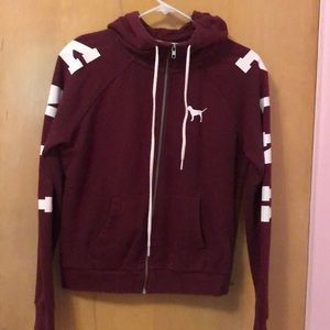 Maroon pink hoodie